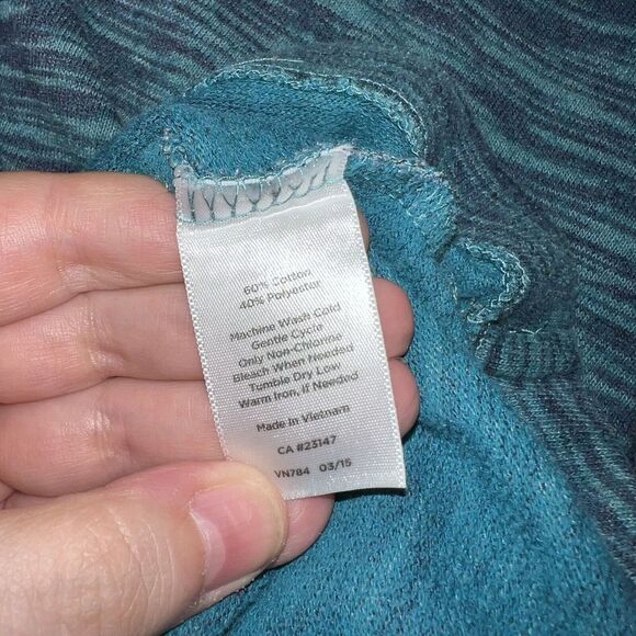 Talbots Sweater Womens Size 0X Blue Turtleneck Long Sleeve Cotton Polyester - Picture 4 of 4